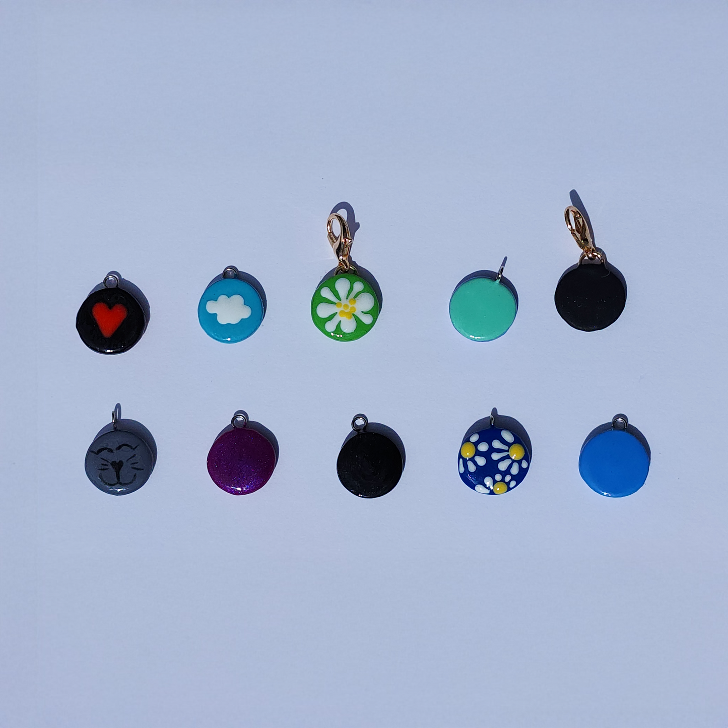 Mini NFC Charm - Handmade - Link to social profiles, pay me link, game invite or anywhere. Custom Personalized 13mm-15mm