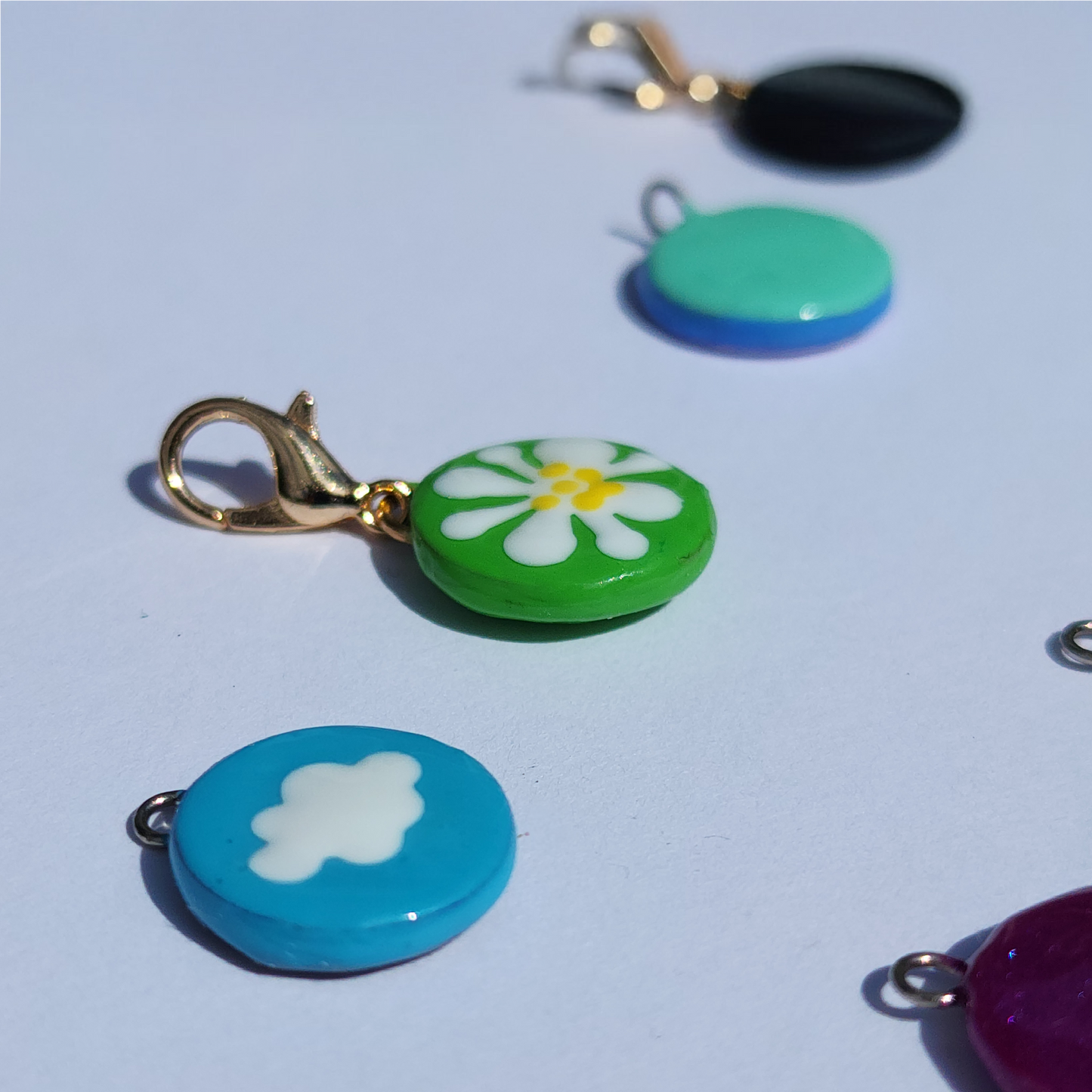 Mini NFC Charm - Handmade - Link to social profiles, pay me link, game invite or anywhere. Custom Personalized 13mm-15mm
