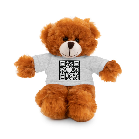 Scannable Stuffed Animals I Love You QR Code Valentine's Day Gift Bear, Bunny, Jaguar, Sheep, Panda Lion