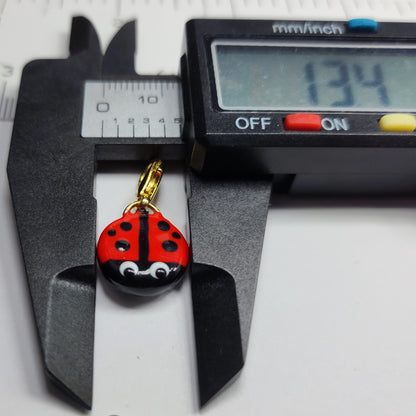 Ladybug Mini NFC Charm -Tap to Anywhere - Link to social profiles, pay me link, game invite or anywhere. Custom Personalized