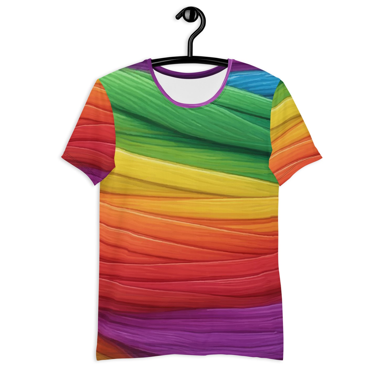 Mummy Wrap Costume Style - Men's Athletic T-shirt - Rainbow Mummy Cat Dance