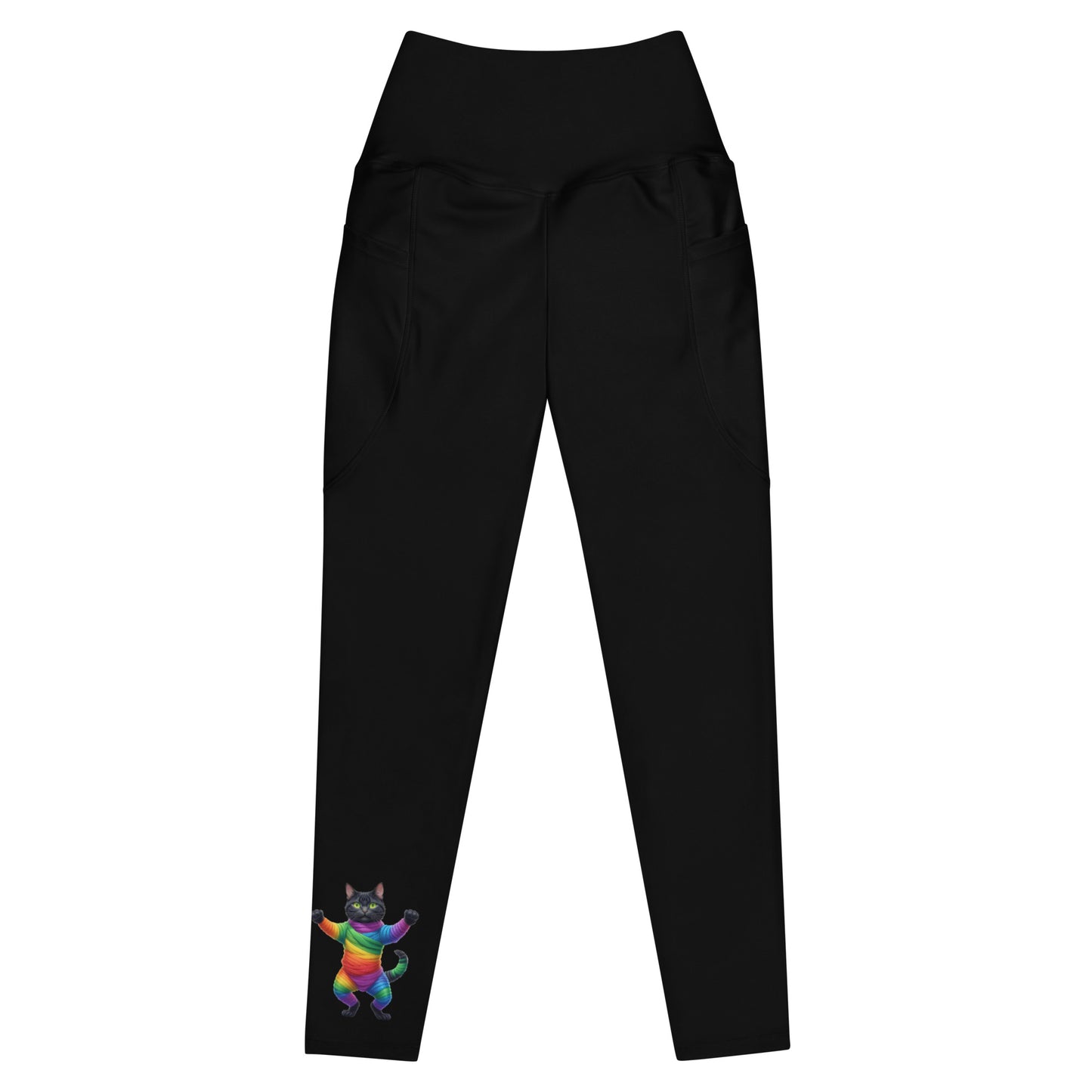 Cat - Rainbow Mummy Cat Dance Leggings