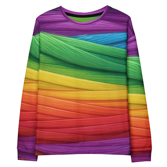 Mummy Wrap Costume Style - Unisex Sweatshirt - Rainbow Mummy Cat Dance