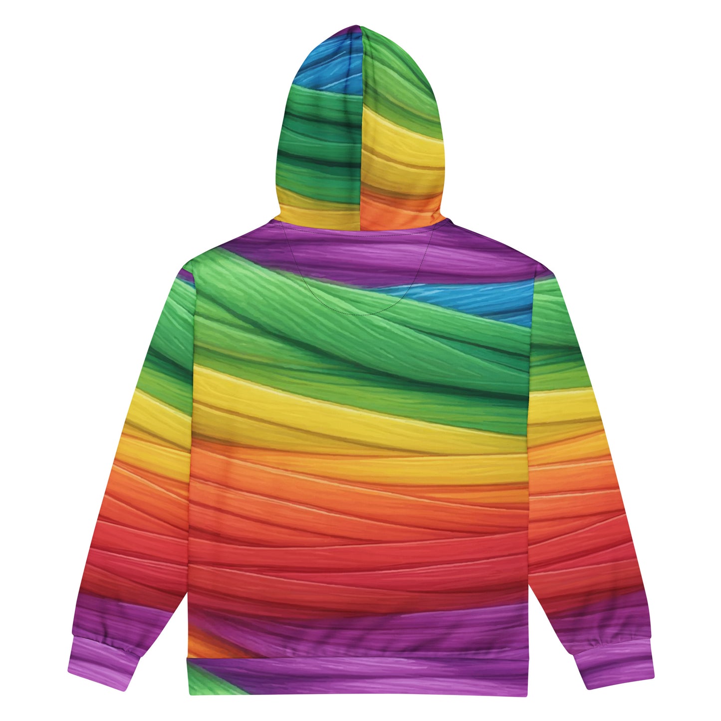 Mummy Wrap Costume Style Zip Hoodie - Rainbow Mummy Cat Dance