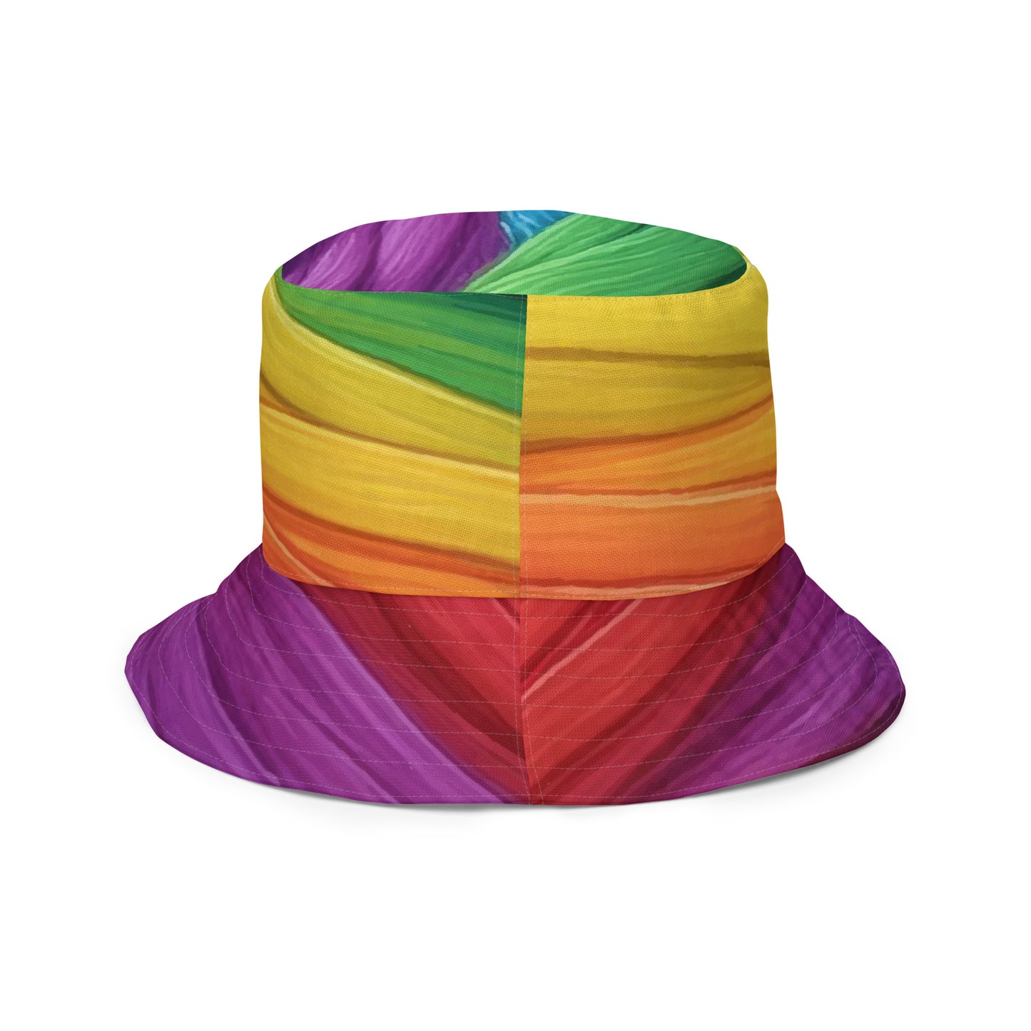 Mummy Wrap Costume Style Reversible bucket hat Rainbow Mummy Cat Dance