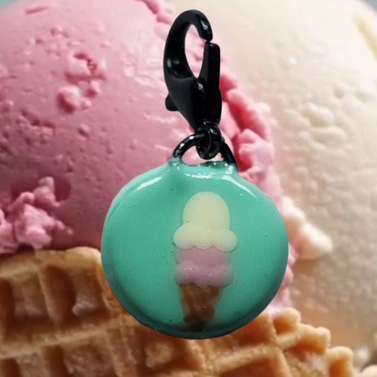 Tap Thingy NFC Charm - Ice Cream Cone - Tap to any Link - Digital Business Card